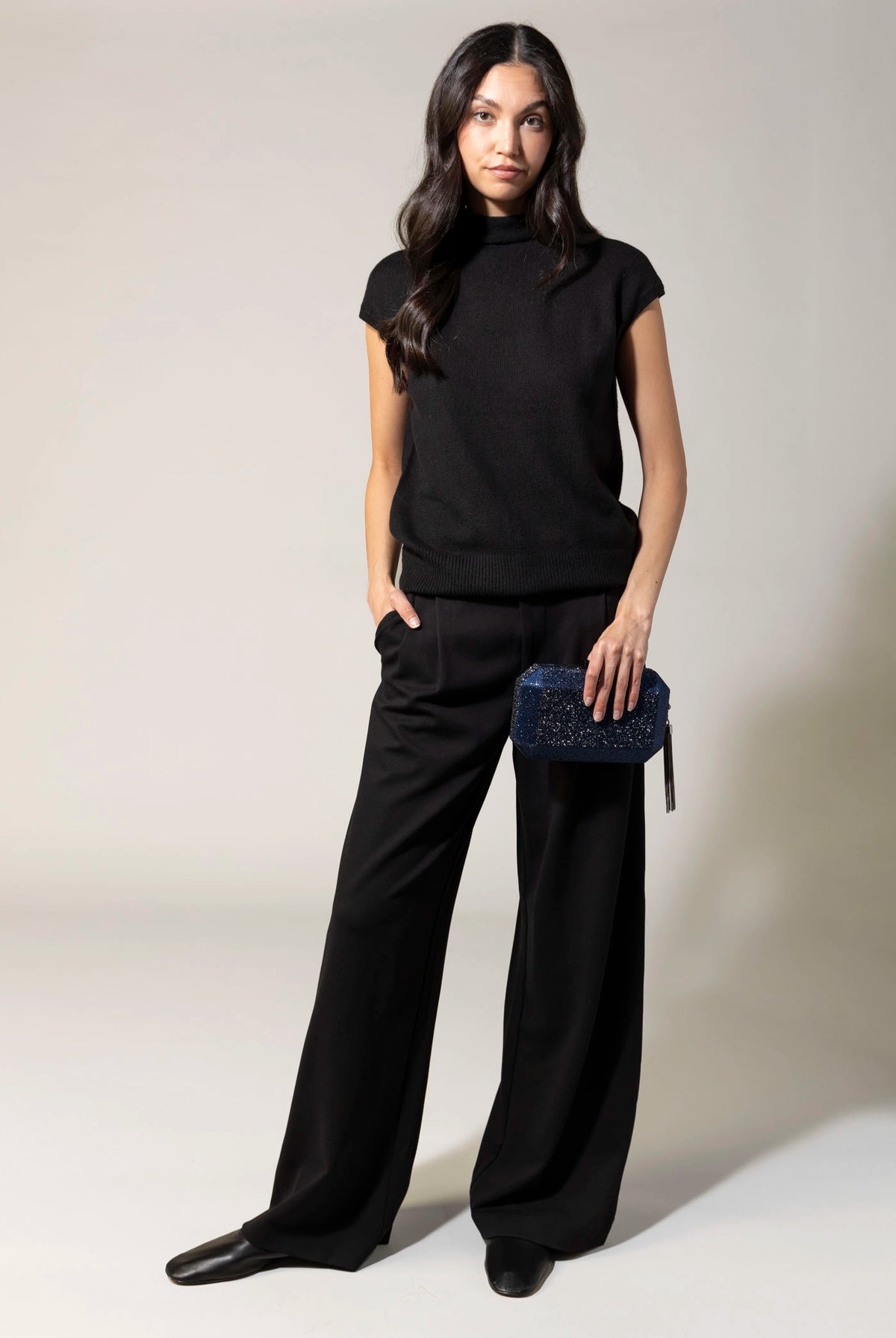 swatch_Navy olga berg gia crystal clutch