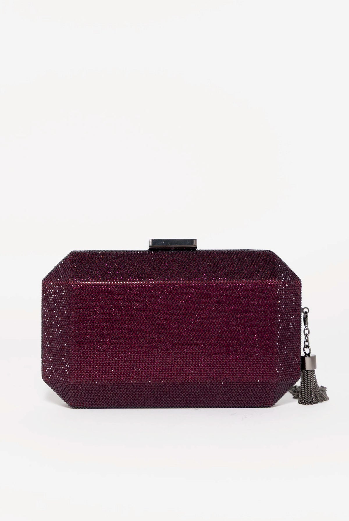 swatch_Burgundy olga berg gia crystal clutch