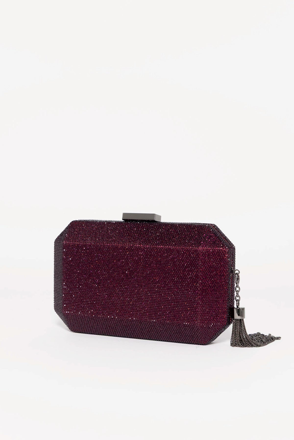 swatch_Burgundy olga berg gia crystal clutch