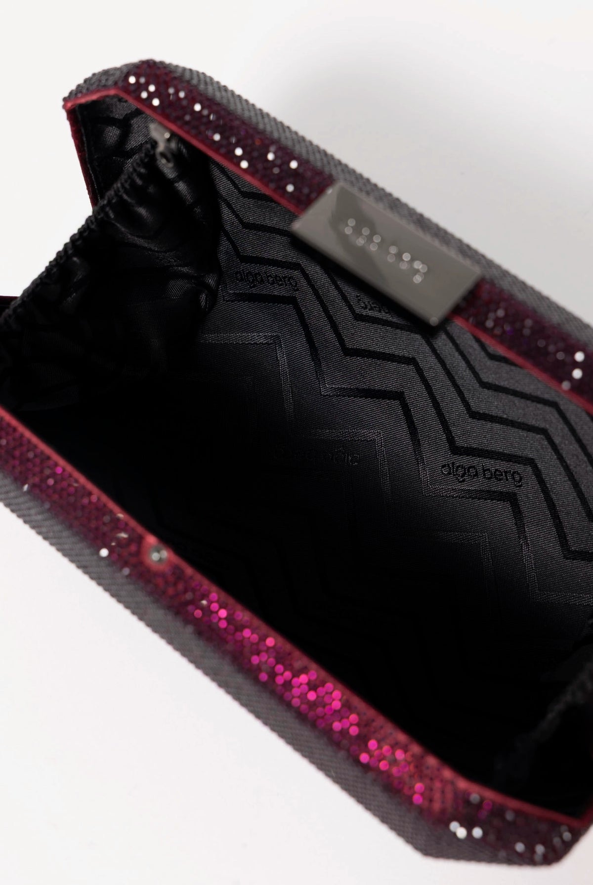 swatch_Burgundy olga berg gia crystal clutch