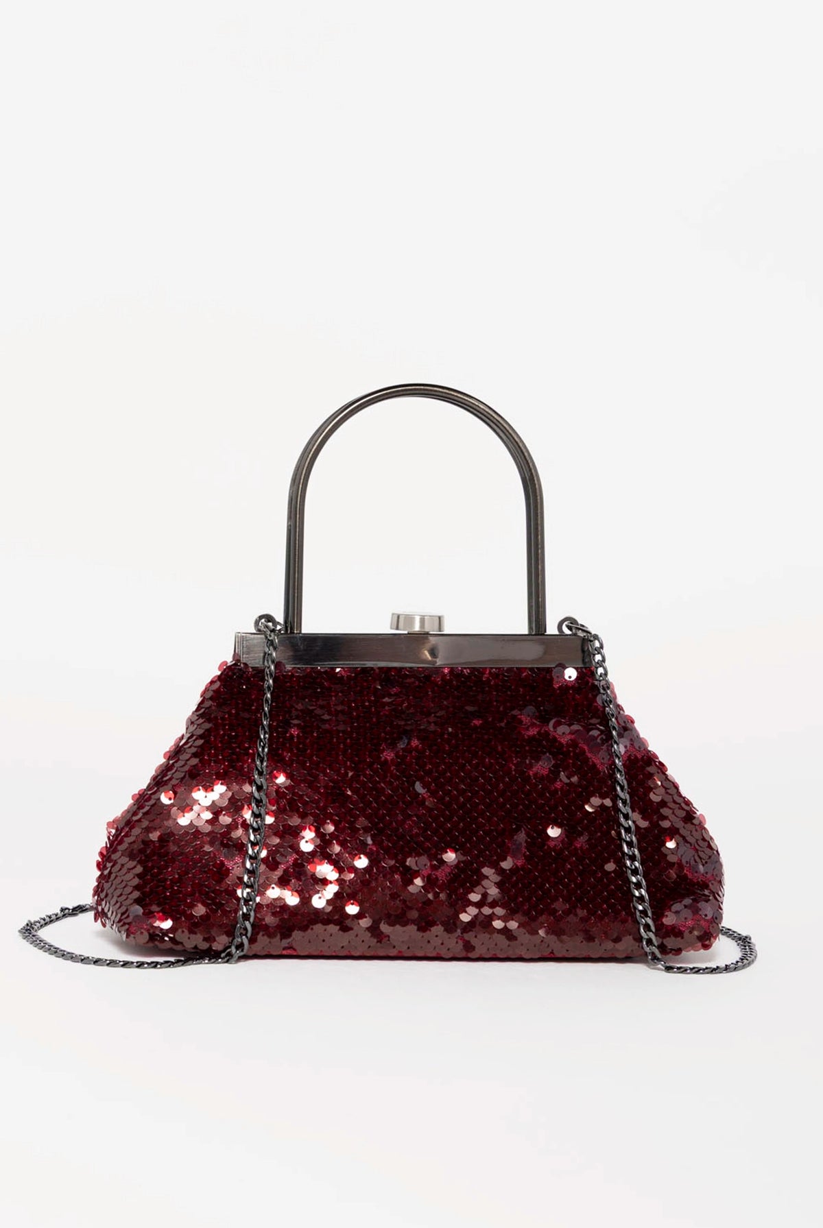 swatch_Burgundy olga berg tori sequin evening bag