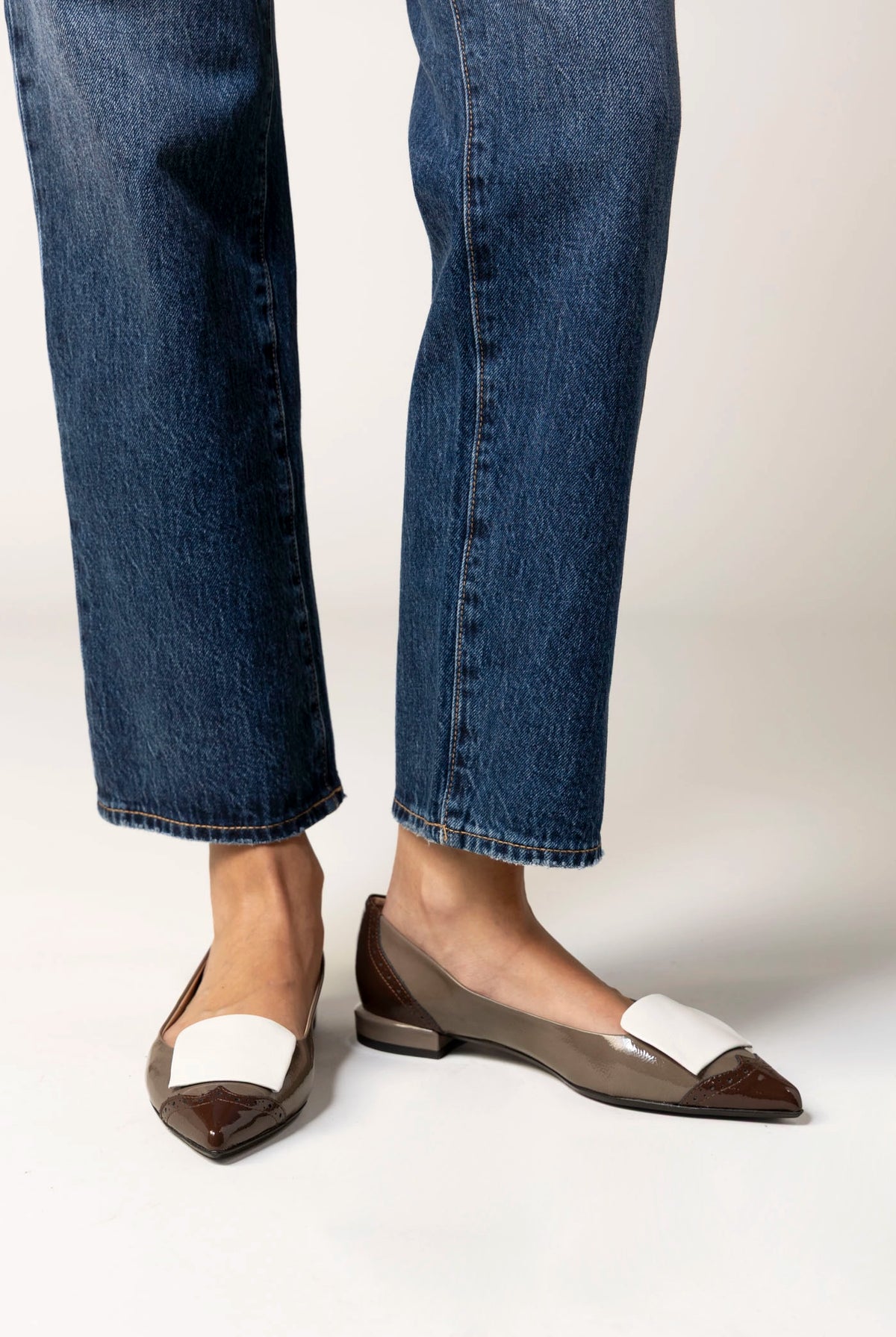 swatch_Taupe Multi fabio rusconi italian leather spectator flat