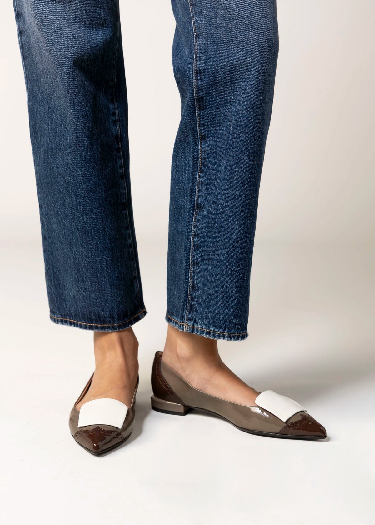 swatch_Taupe Multi fabio rusconi italian leather spectator flat