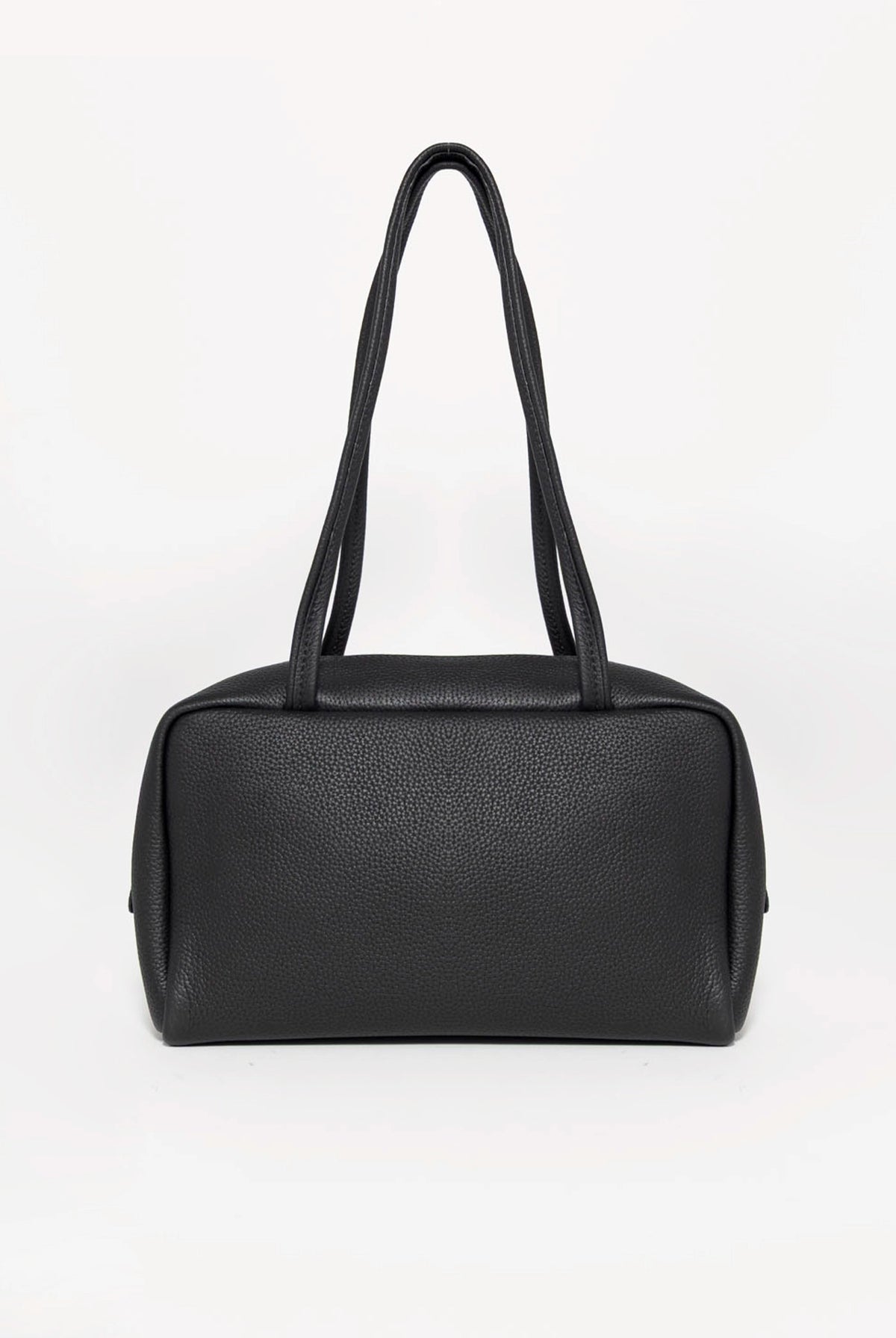 swatch_Black aga leather shoulder bag