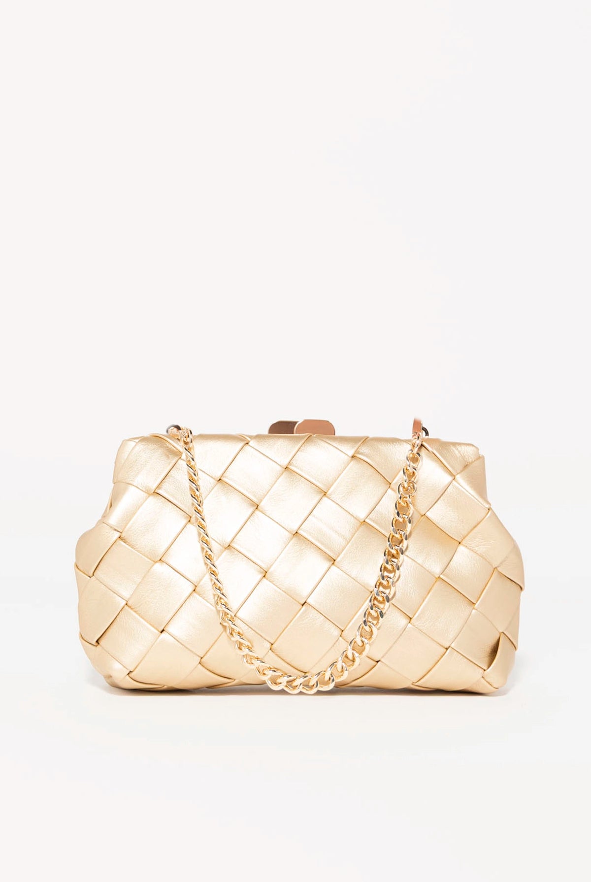 swatch_Gold olga berg quinn woven clutch