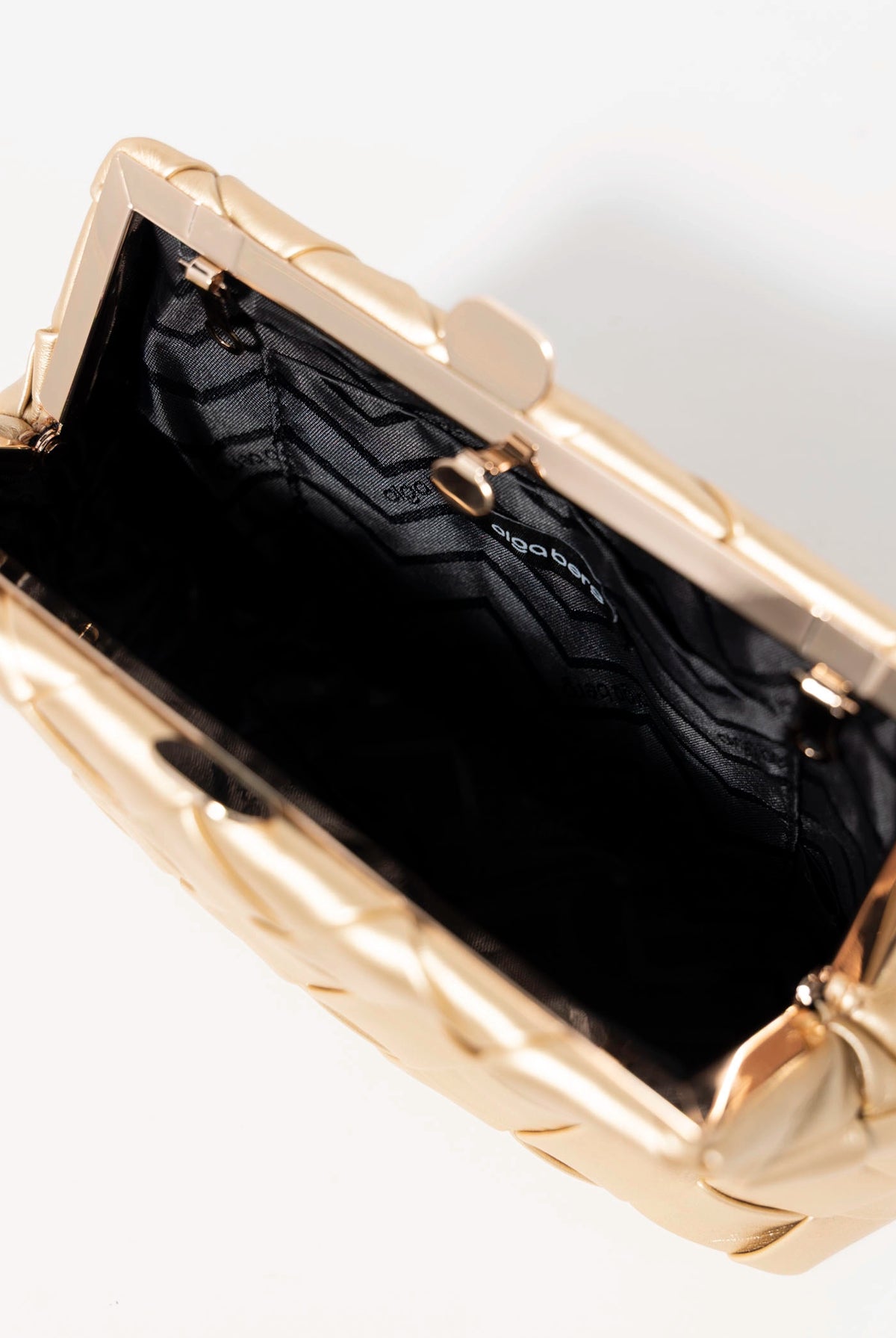 swatch_Gold olga berg quinn woven clutch