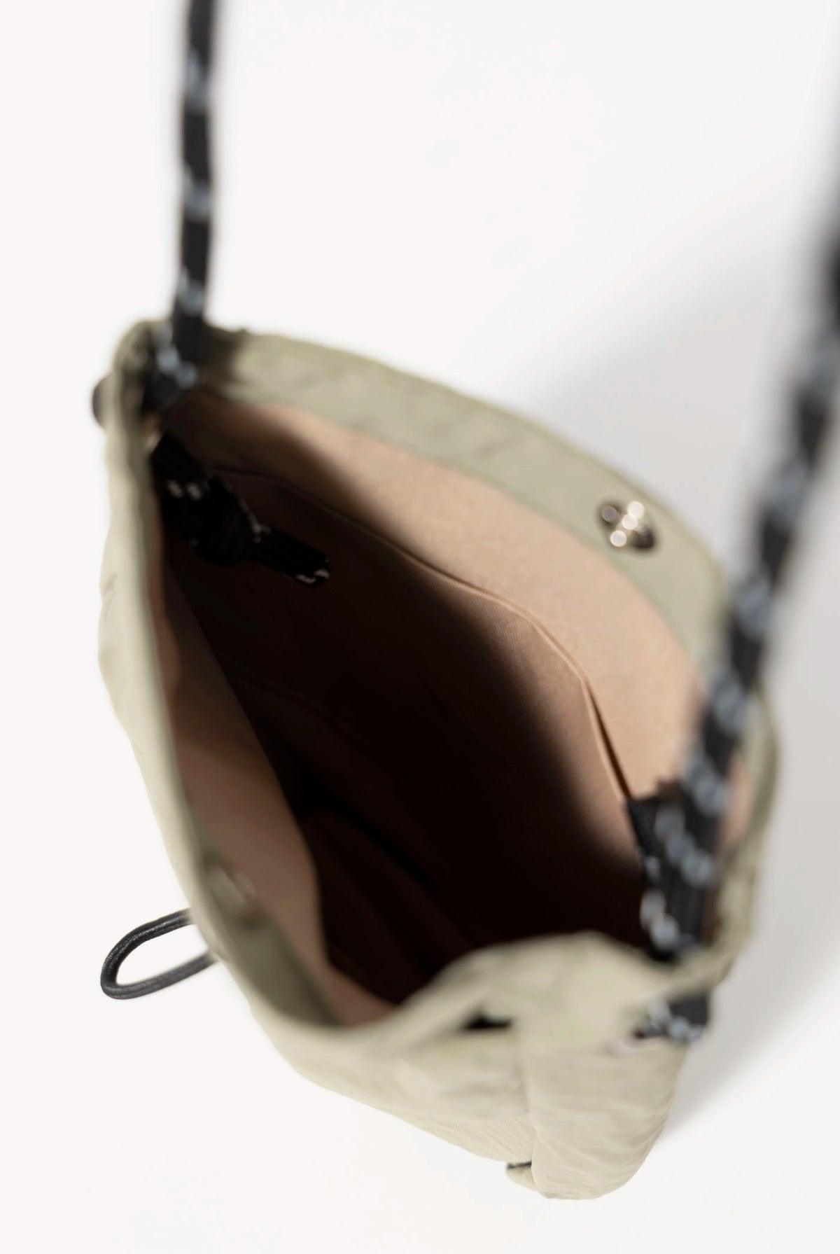 swatch_Dusty Green nylon mini crossybody bag