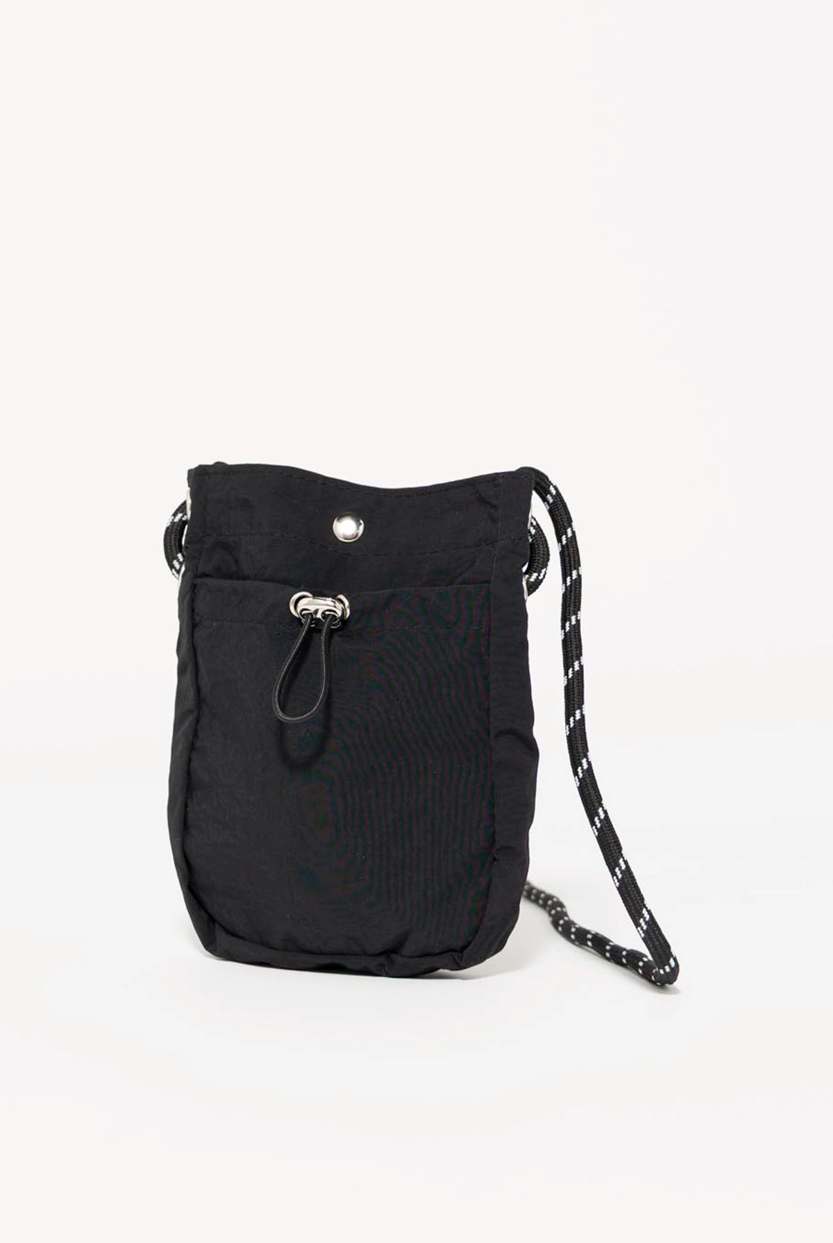 swatch_Black nylon mini crossybody bag