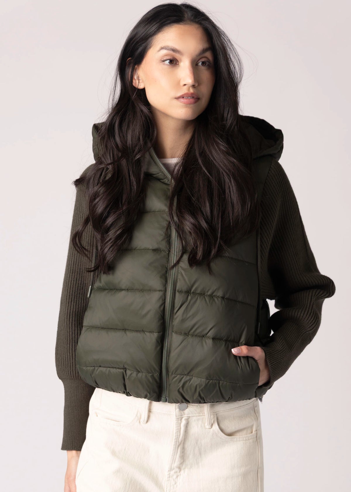 swatch_Dark Green rd style mida quilted puffer jacket