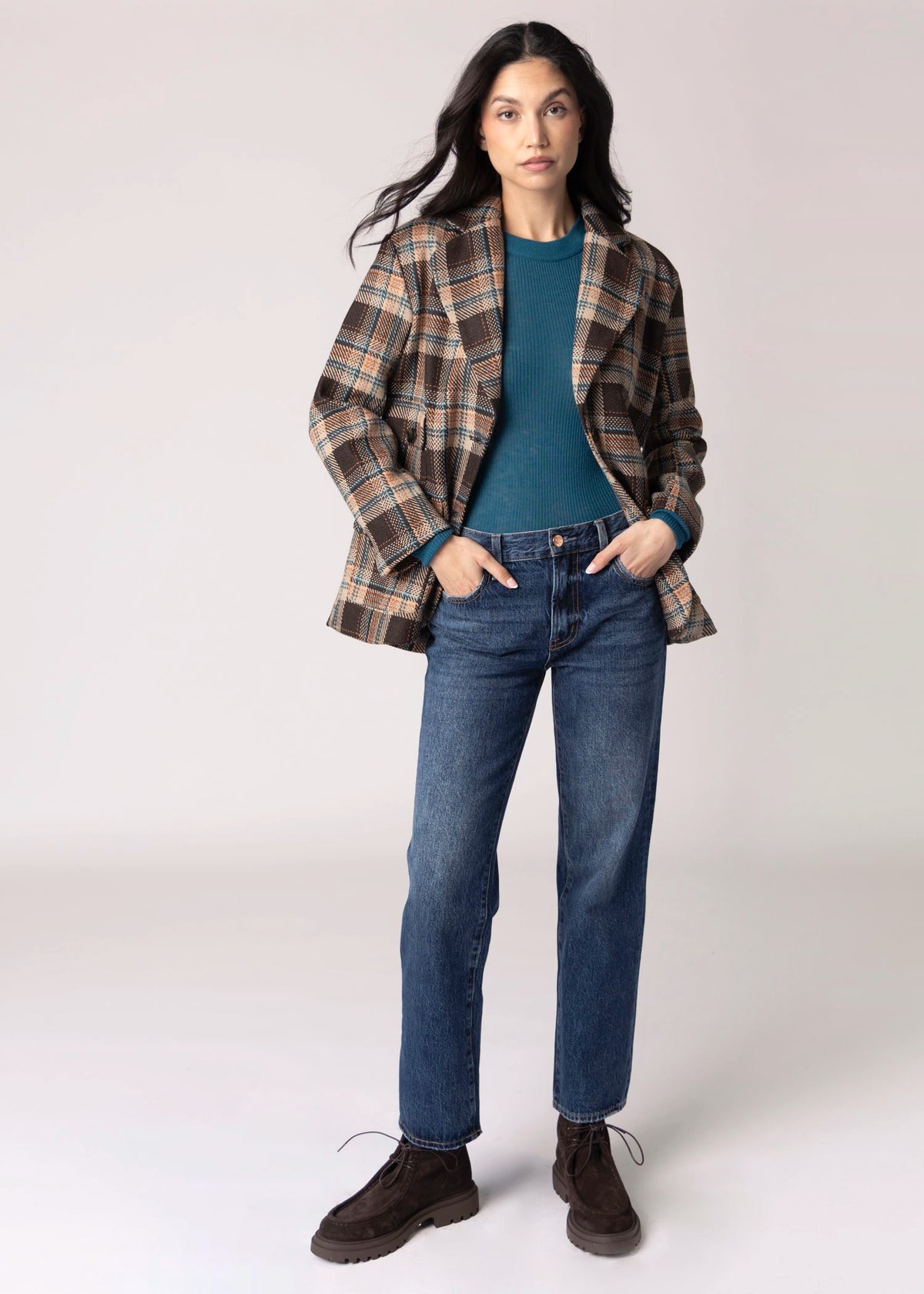 swatch_Brown Plaid john and jenn walter plaid blazer