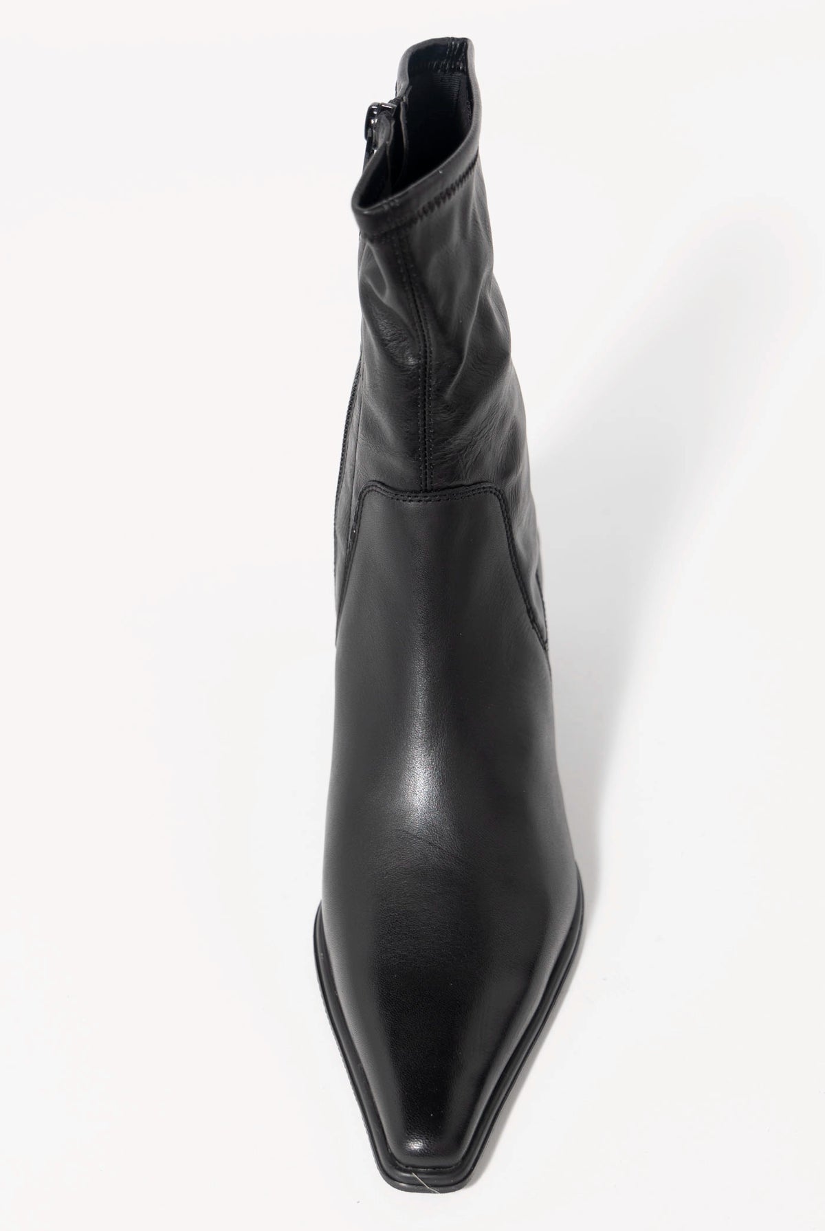 swatch_Black Leather vagabond giselle pointed toe ankle boot