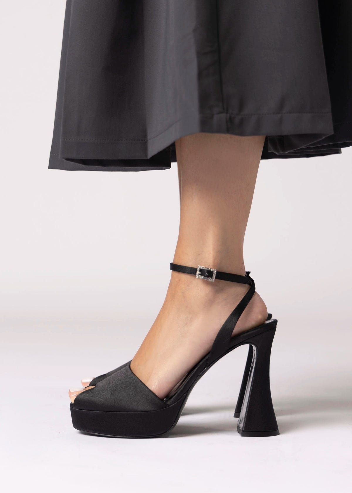 swatch_Black Satin nova roma satin platform heels