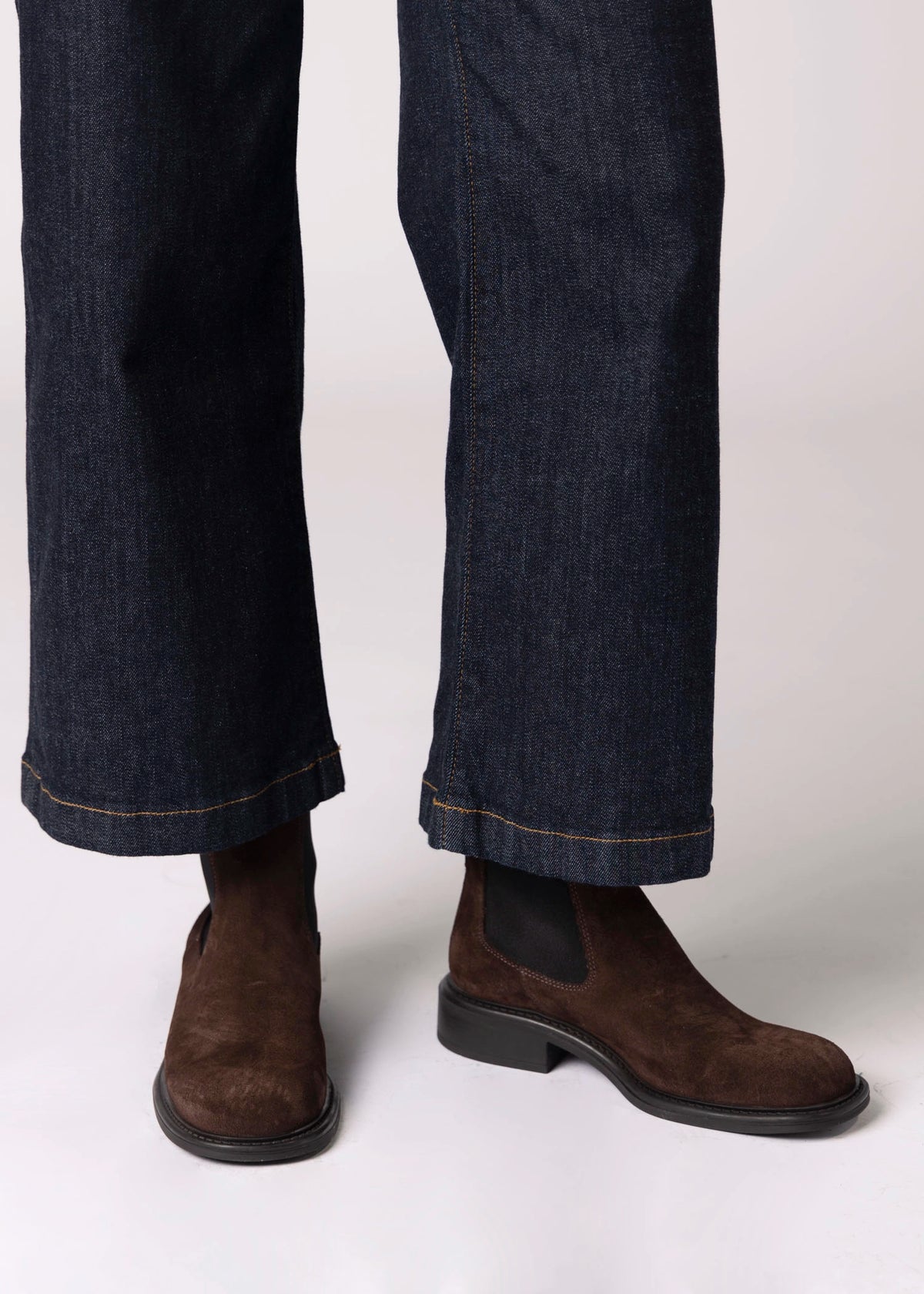 swatch_Brown Suede nova roma leather chelsea boot