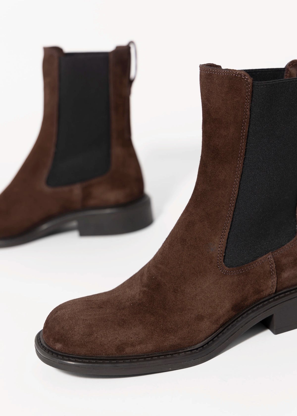 swatch_Brown Suede nova roma leather chelsea boot