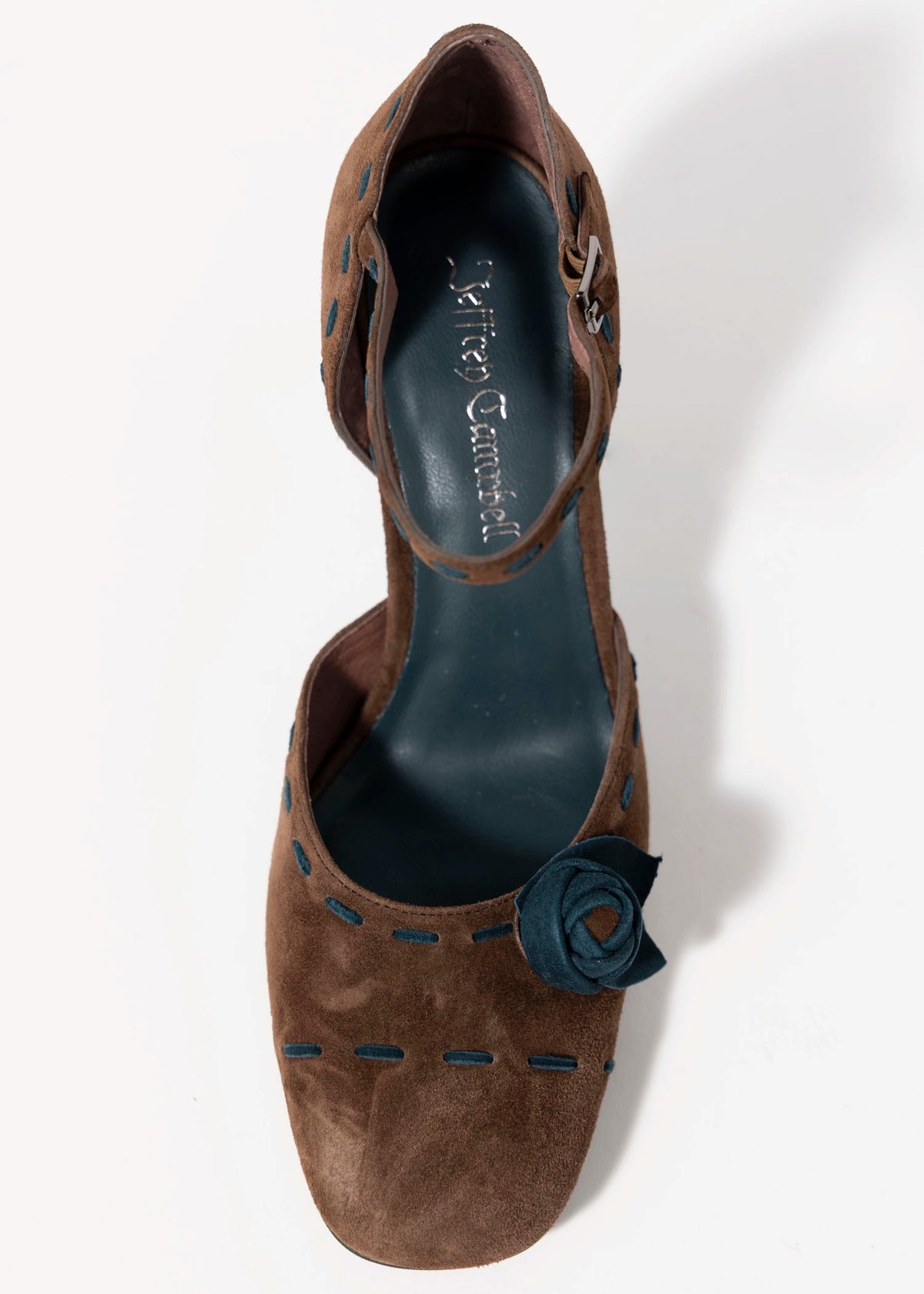 swatch_Coffee/Blue jeffrey campbell mwah suede pump