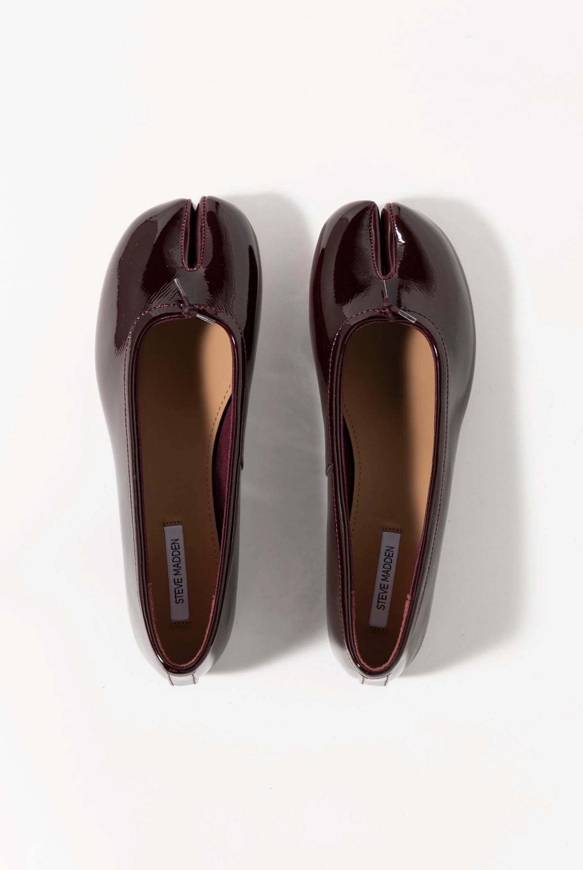 swatch_Wine Patent steve madden calico tabi flat