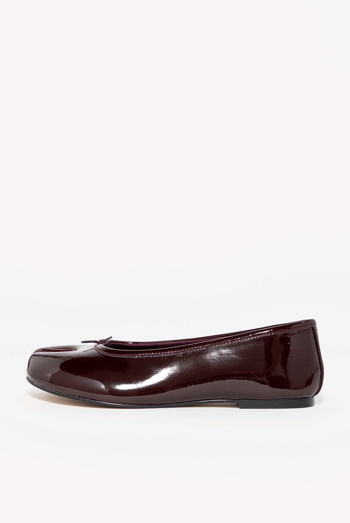 swatch_Wine Patent steve madden calico tabi flat