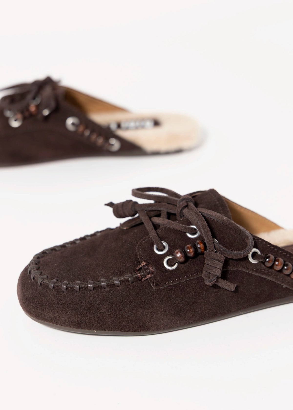 swatch_Brown Suede bibi lou violetta teddy mule