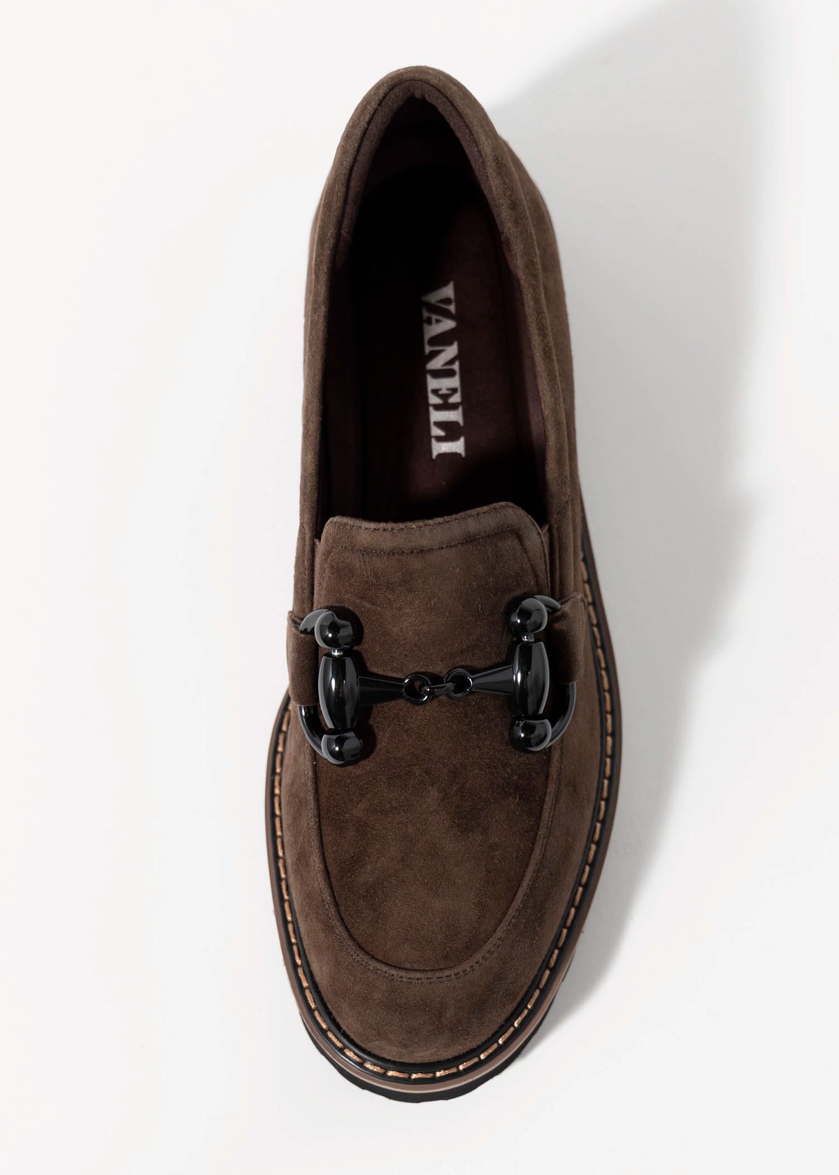 swatch_Brown Suede vaneli zimmy lug sole loafer