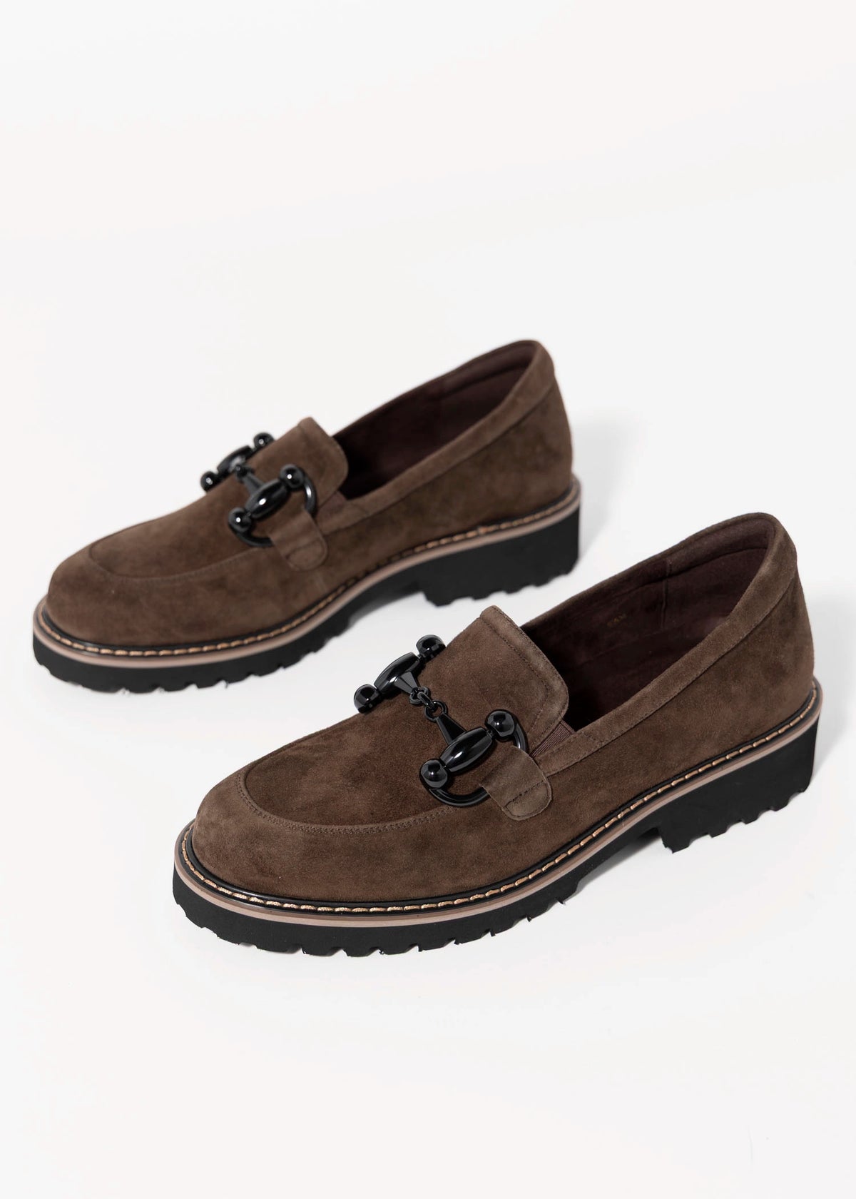 swatch_Brown Suede vaneli zimmy lug sole loafer