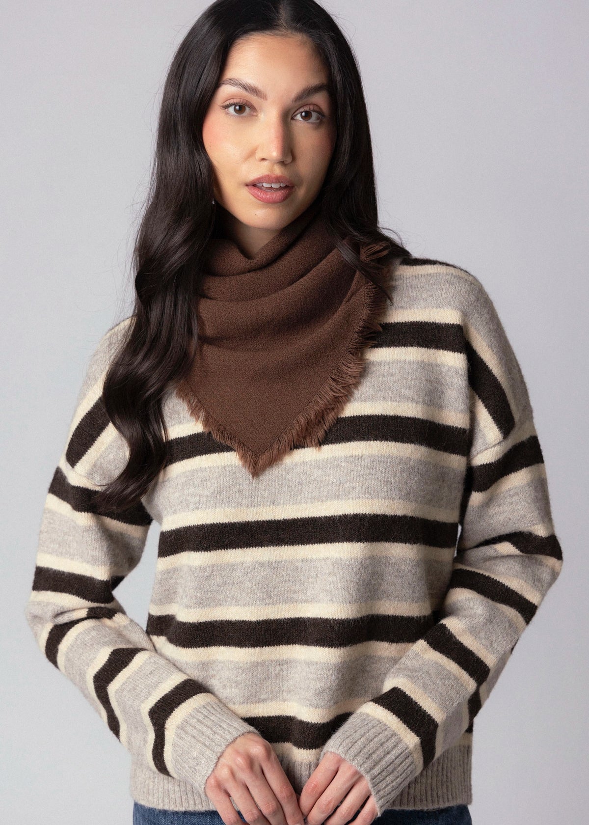 swatch_Brown lighweight square scarf