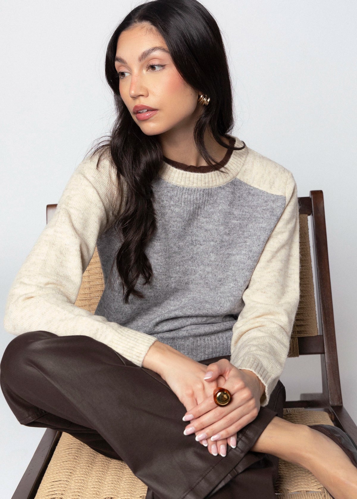 swatch_Oat Combo central park west isla colorblock sweater