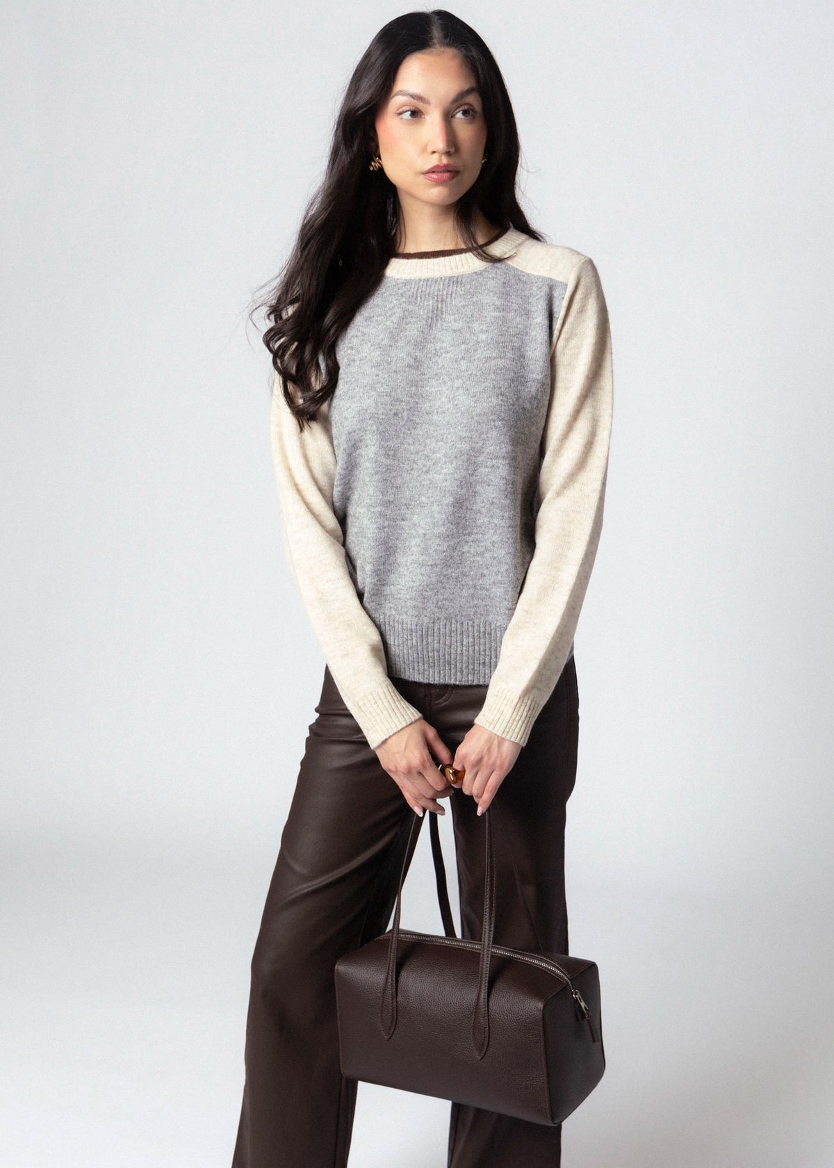 swatch_Oat Combo central park west isla colorblock sweater