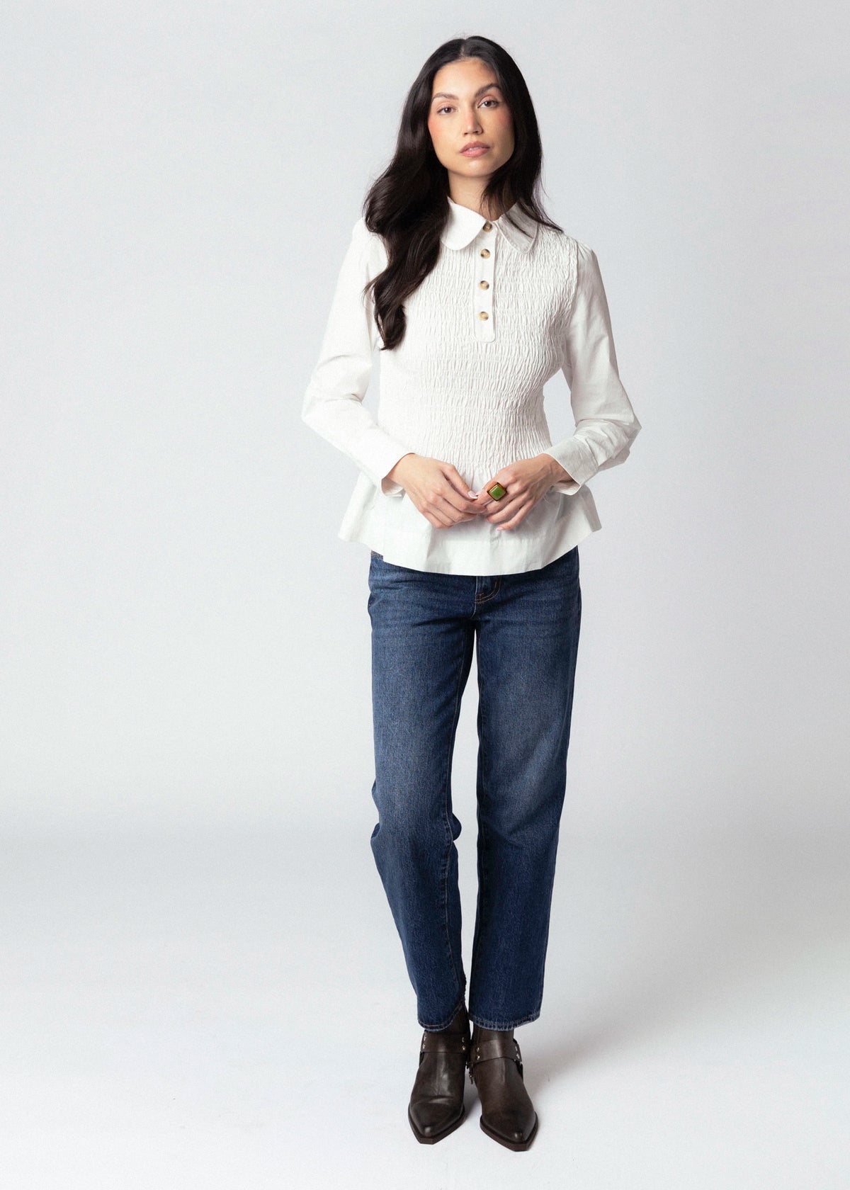 swatch_Off White aaron and amber smocked peplum blouse
