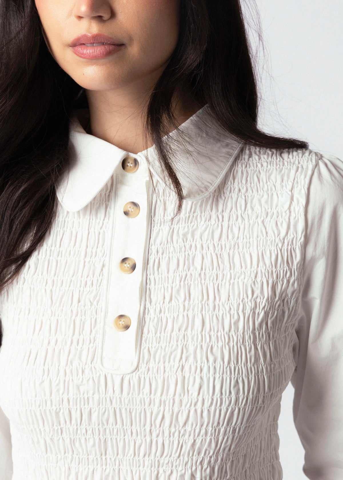 swatch_Off White aaron and amber smocked peplum blouse