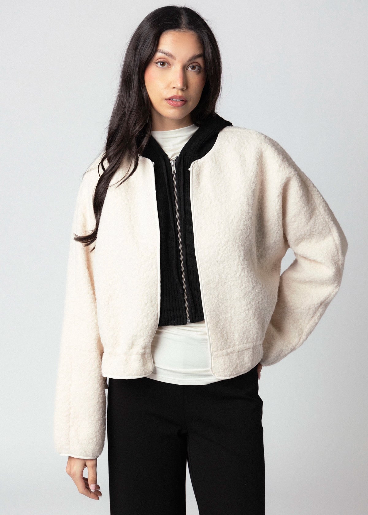 swatch_Black kerisma jordana knit vest