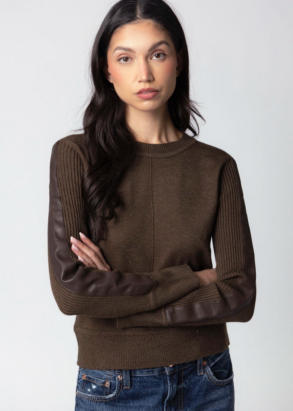 swatch_Chocolate central park west vesper crewneck sweater