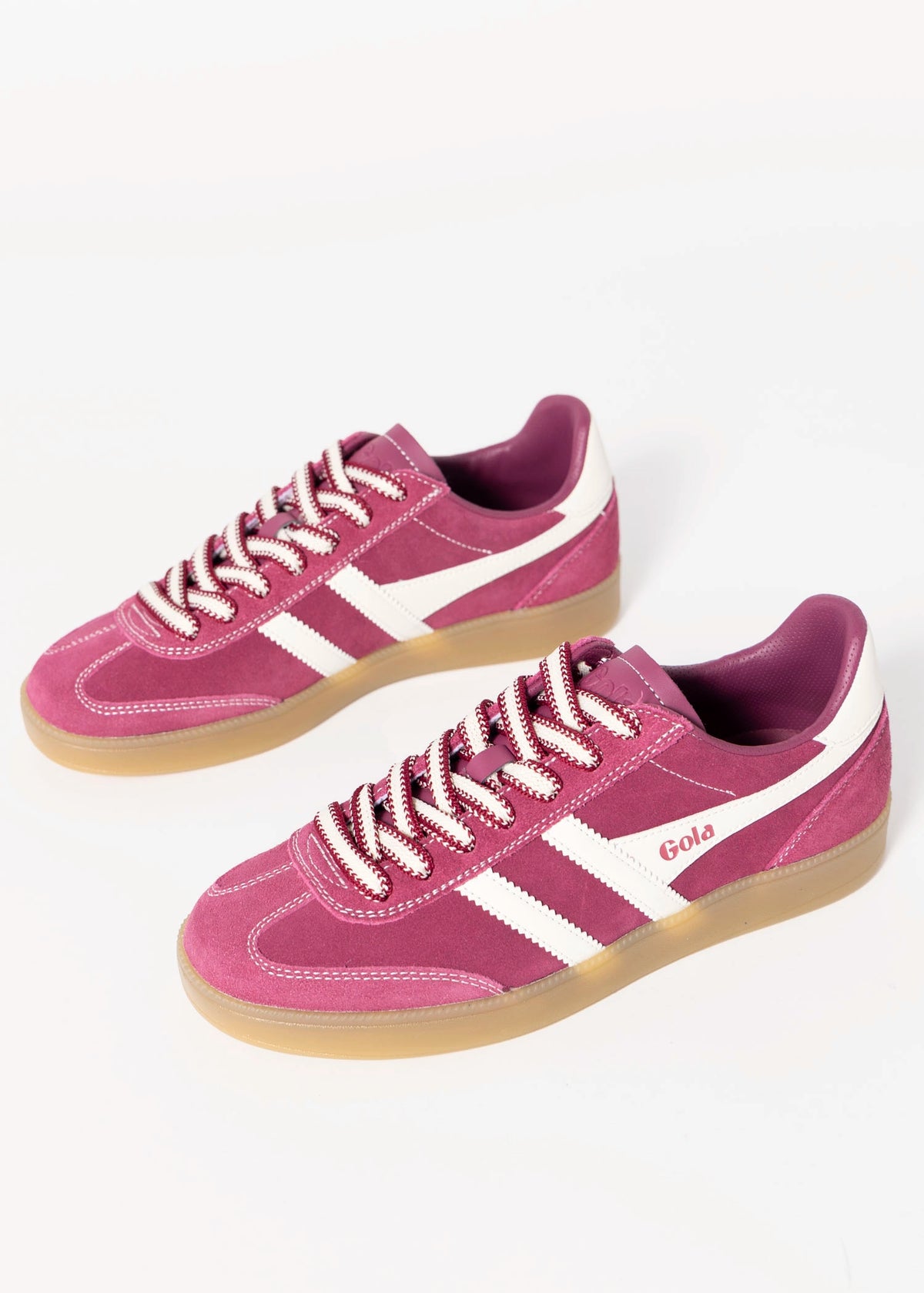 swatch_Cerise gola viper 78 suede sneaker
