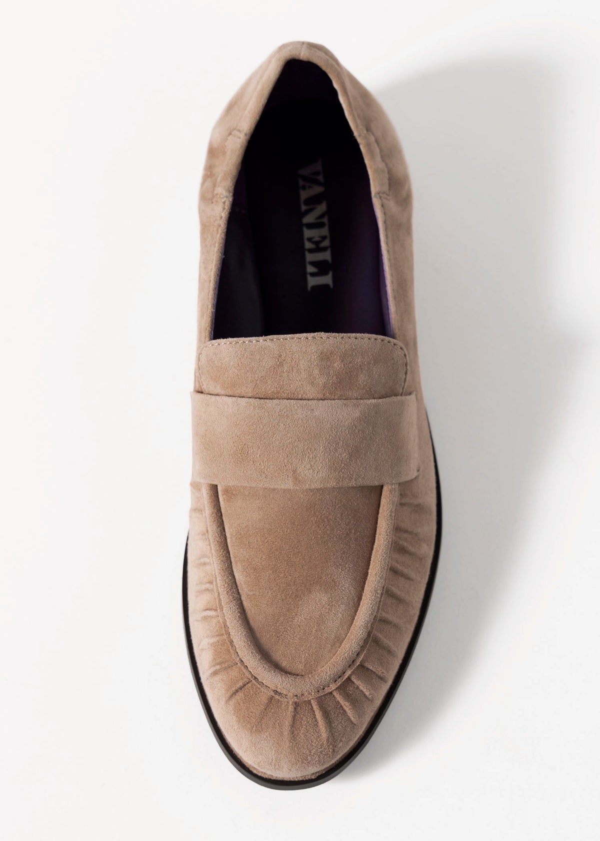 swatch_Military Suede vaneli ailsa suede ruched loafer