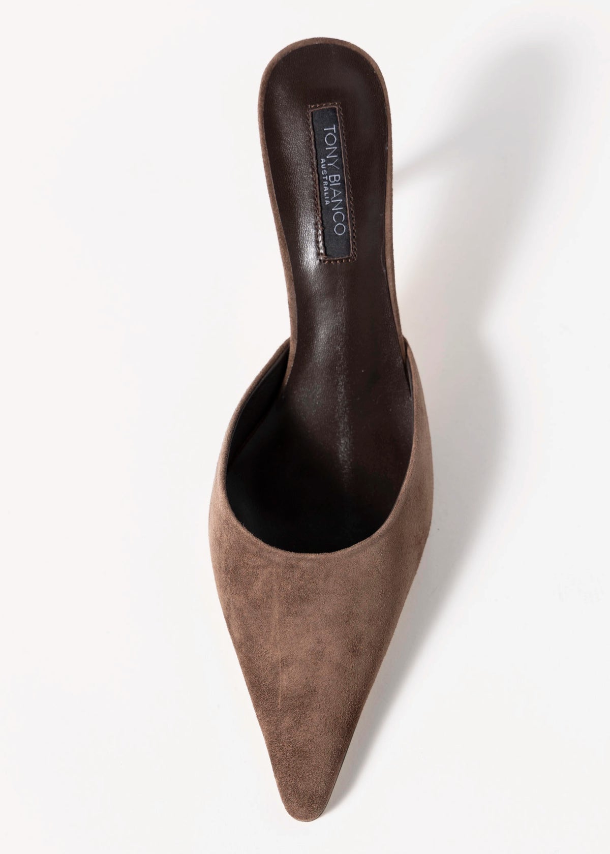 swatch_Espresso Suede tony bianco sicily pointed toe mule