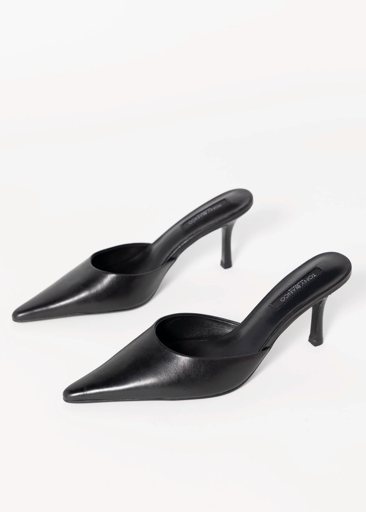 swatch_Black Leather tony bianco sicily pointed toe mule