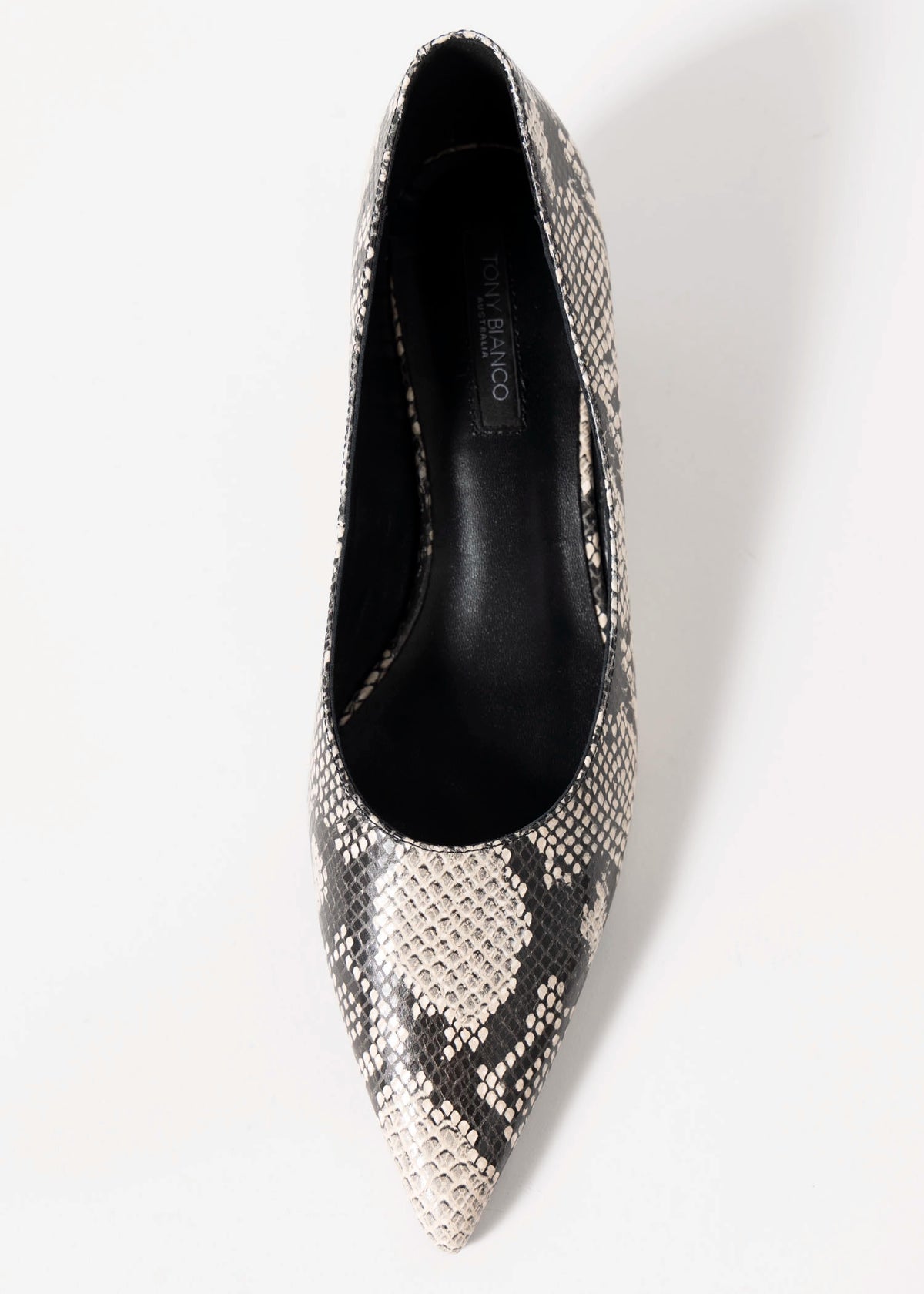 swatch_Ecru Snake tony bianco cameo kitten heel pump