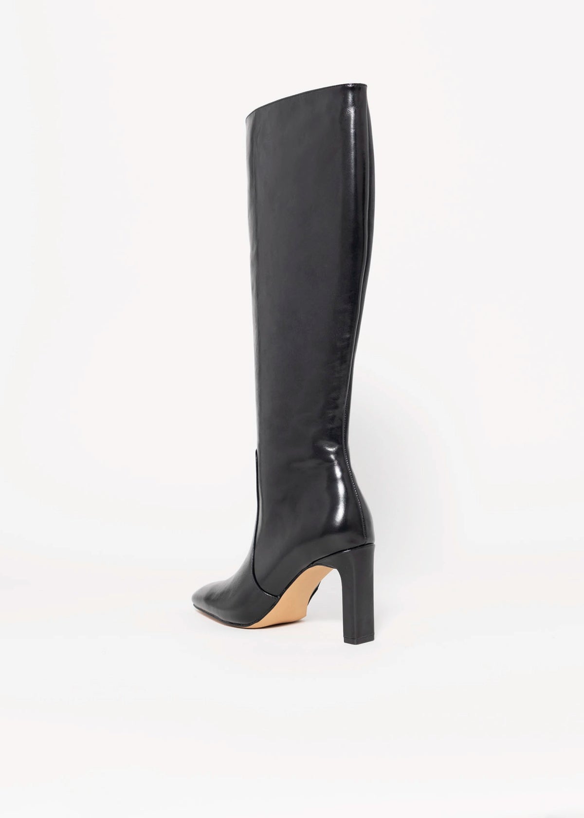 swatch_Black Leather steve madden lovelies tall leather heeled boot