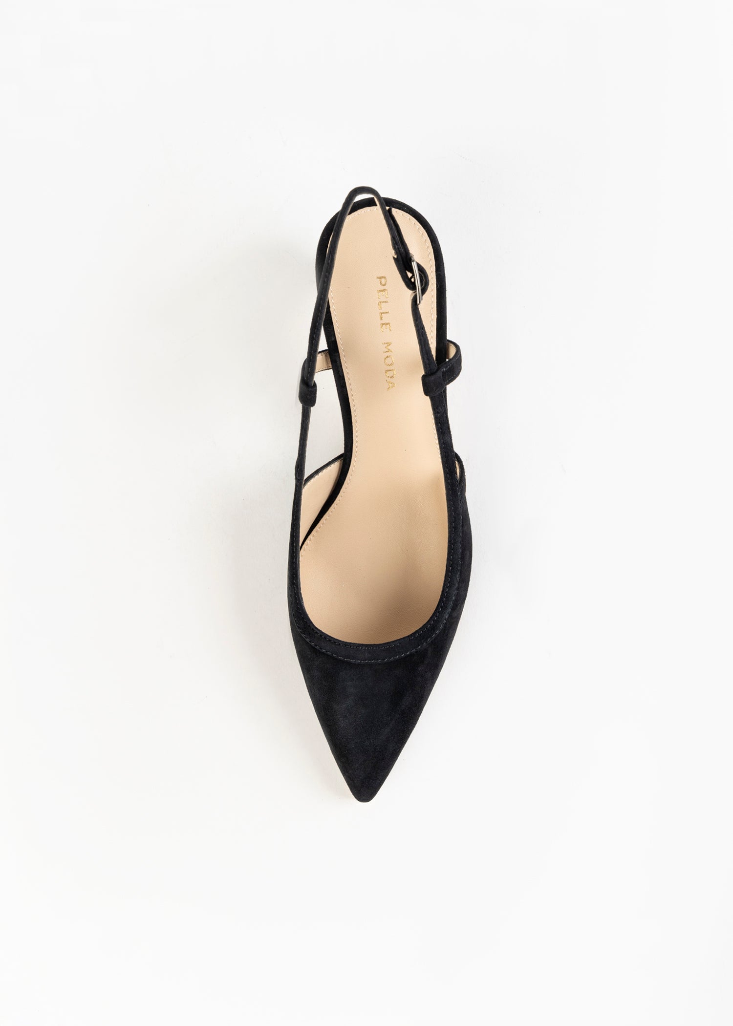 swatch_black suede deena slingback pump heels