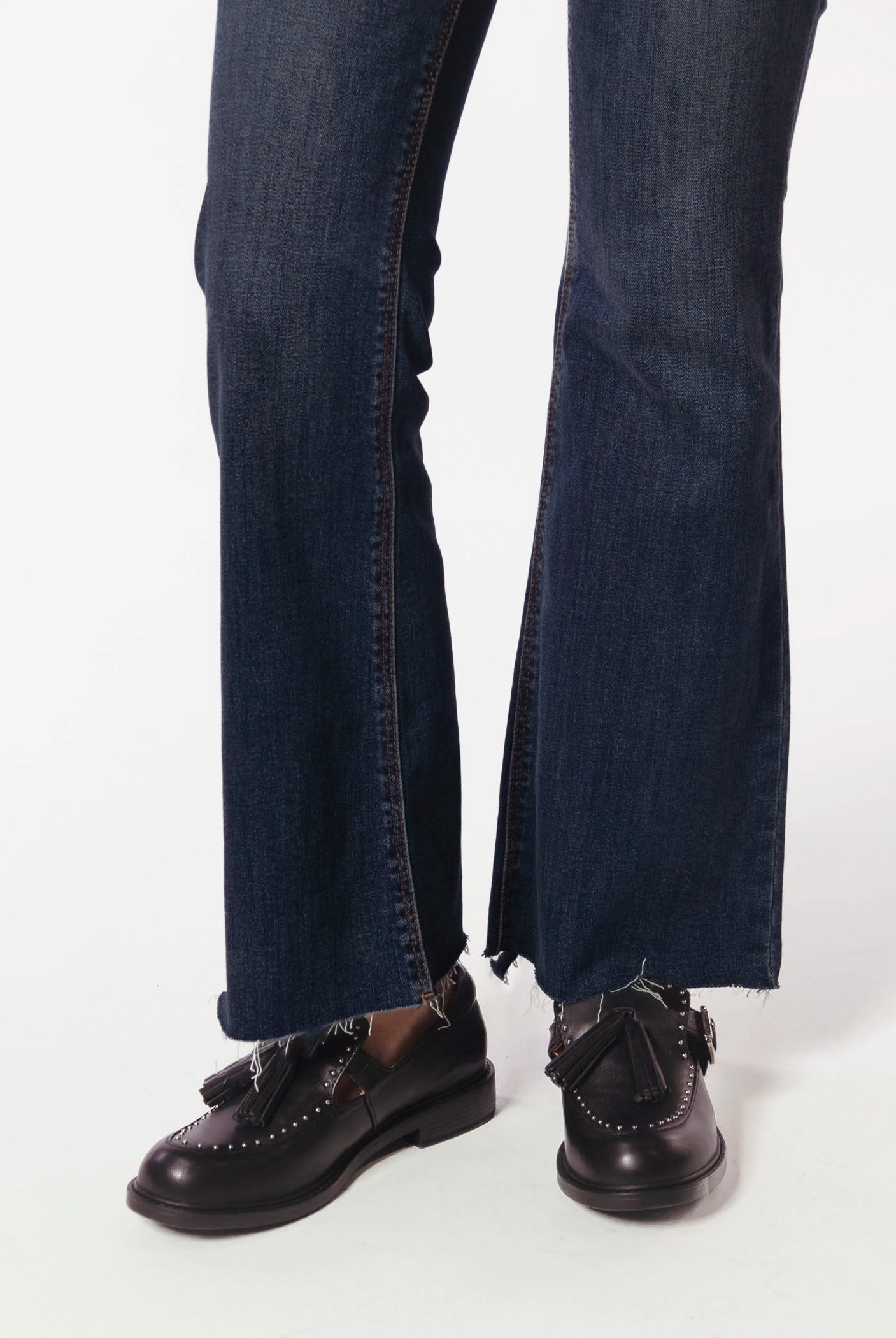 swatch_Black Leather big tassel loafer shoes