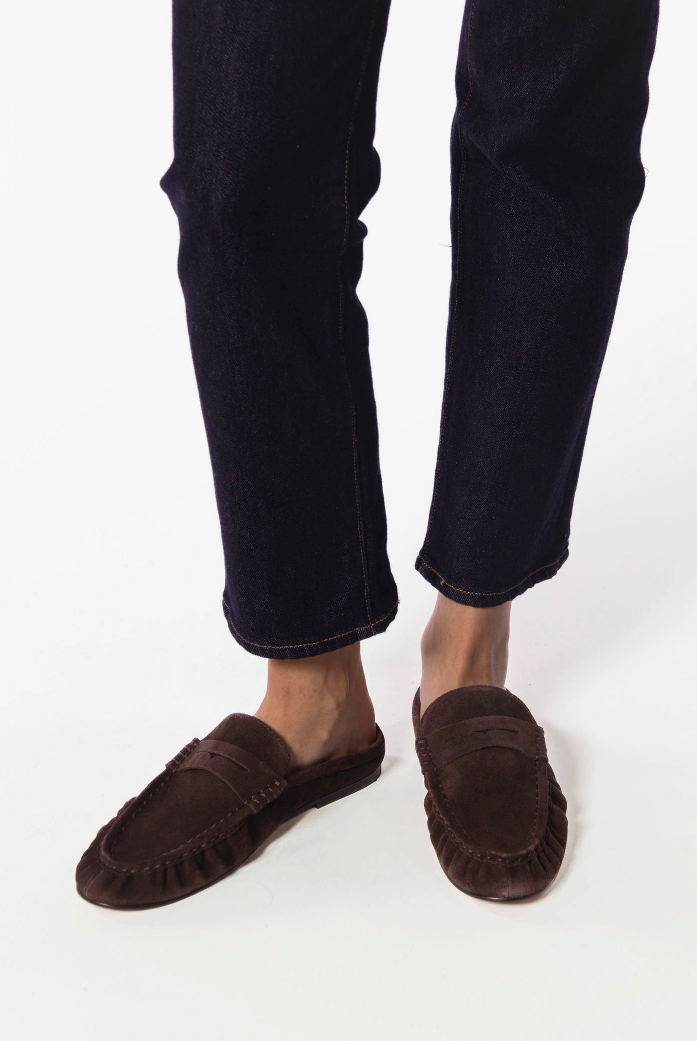 swatch_Dark Brown Suede rafe loafer steve madden
