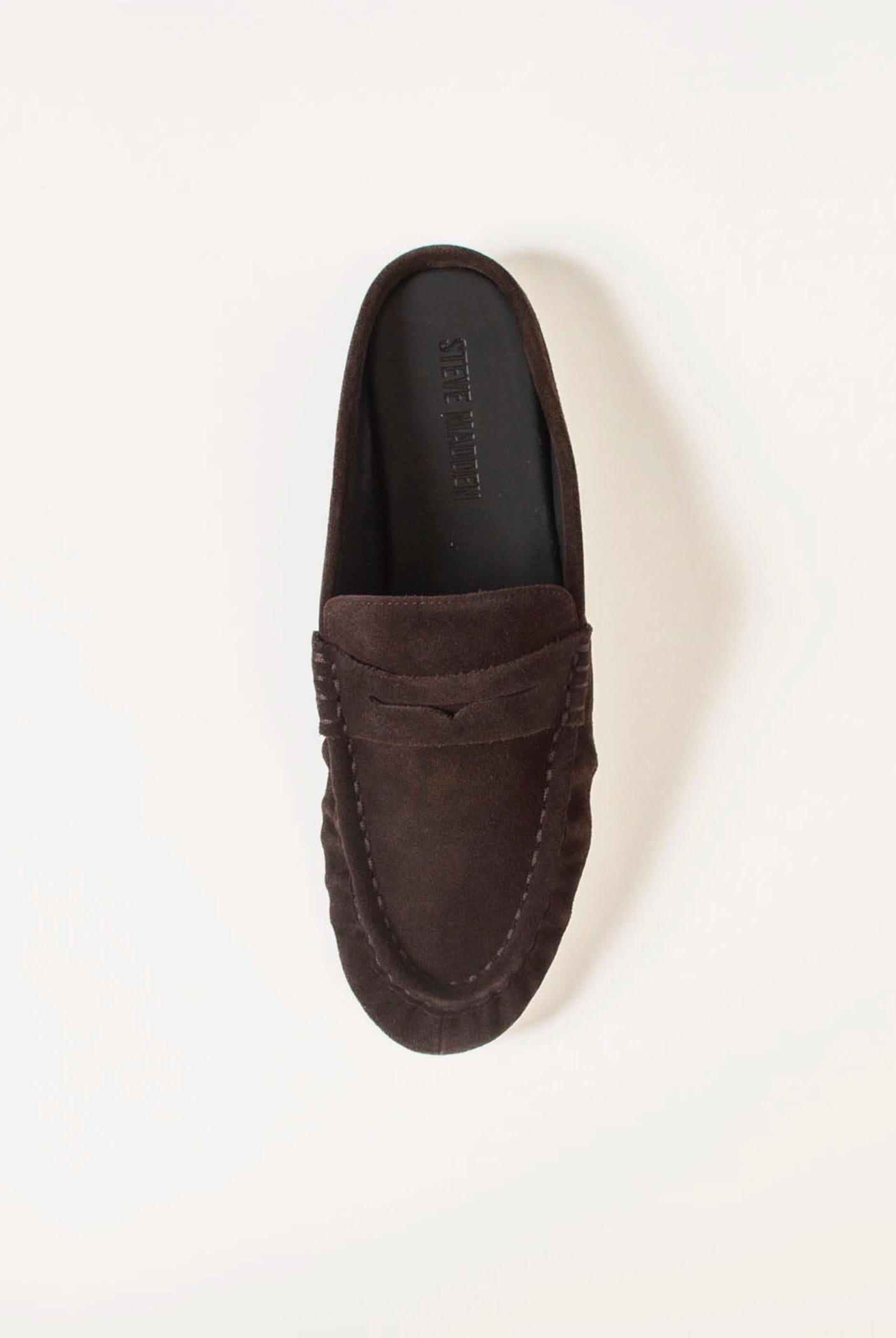 swatch_Dark Brown Suede rafe loafer steve madden