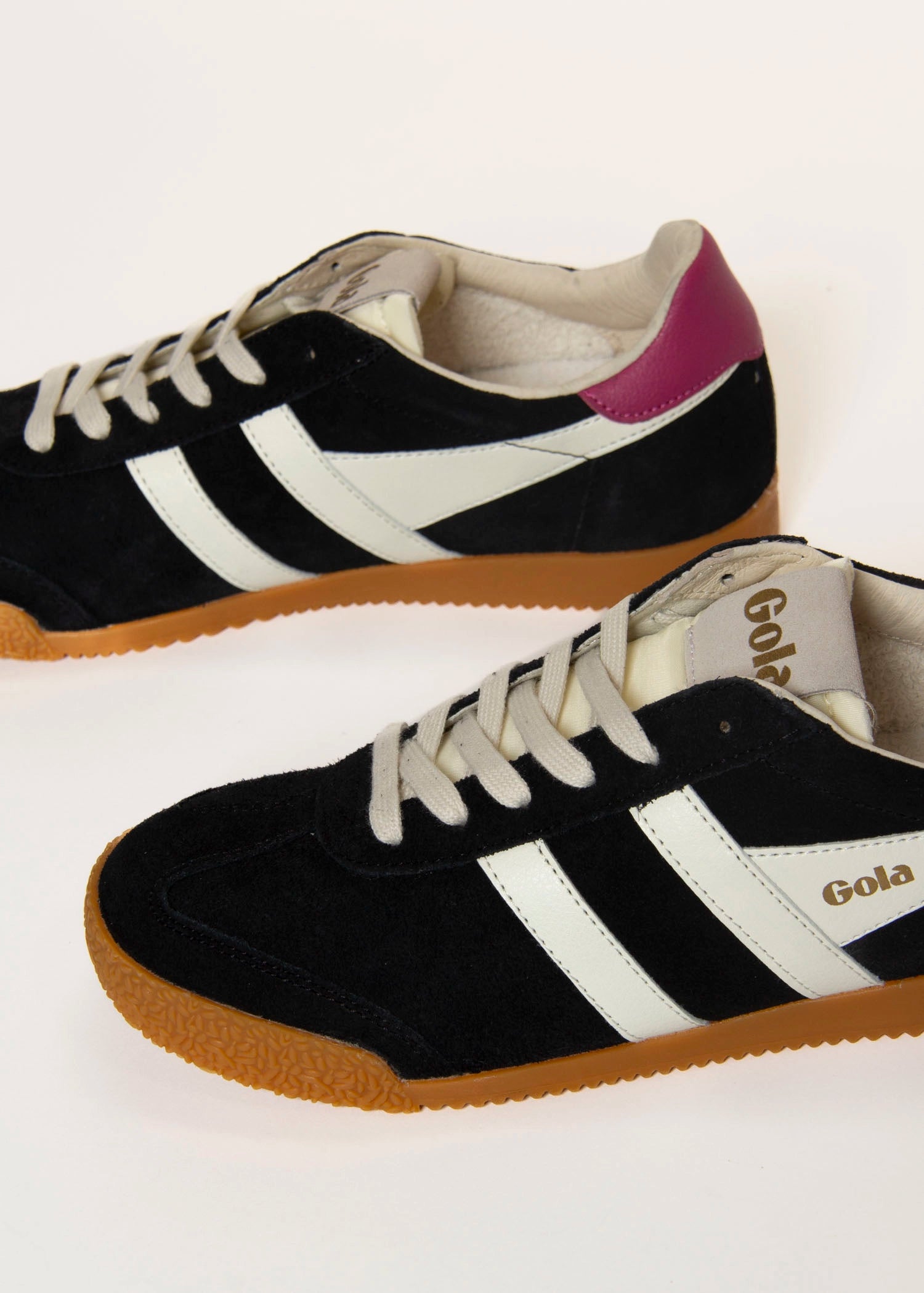 swatch_Black/White/Fuchsia elan sneaker gola