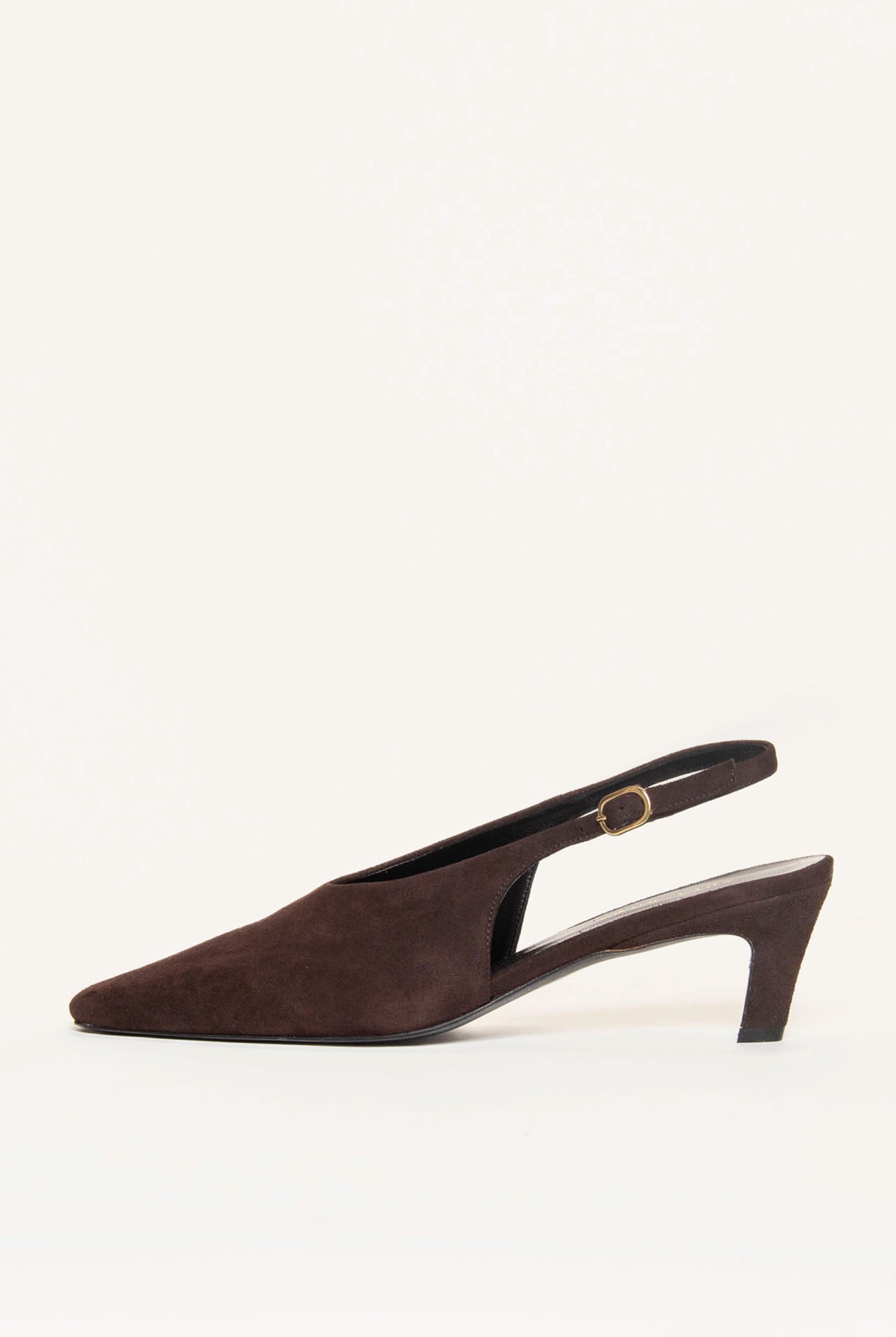 swatch_Brown Suede slingback pump shoes