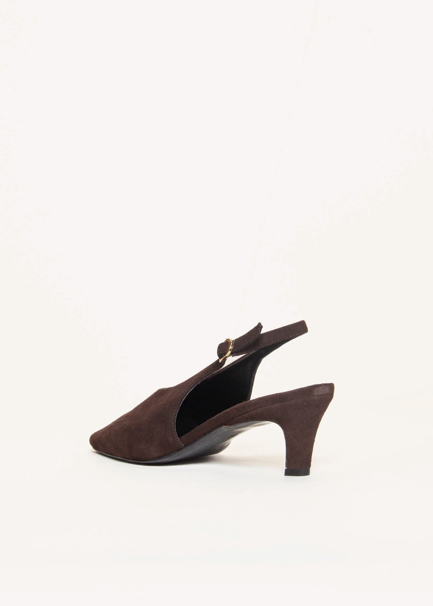 swatch_Brown Suede slingback pump shoes