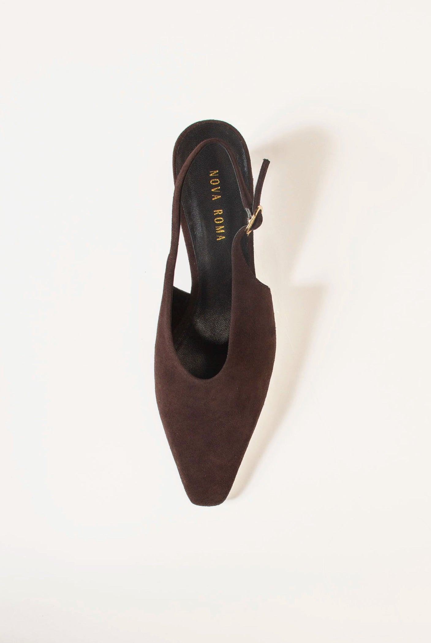 swatch_Brown Suede slingback pump shoes