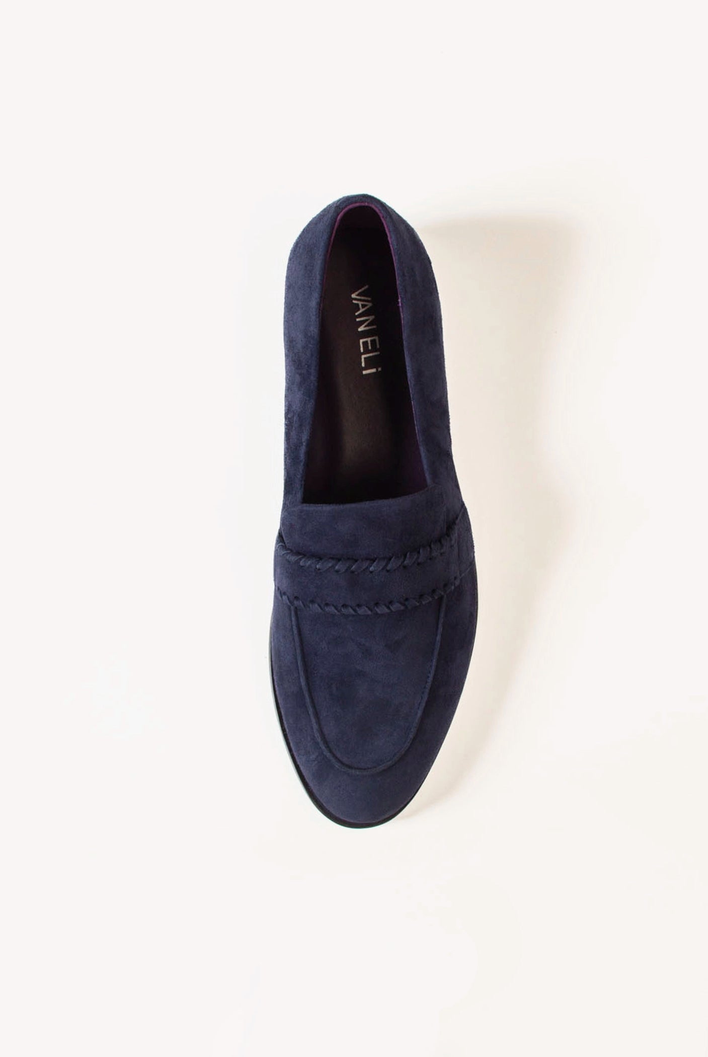swatch_Navy Suede abbra loafer vaneli shoes