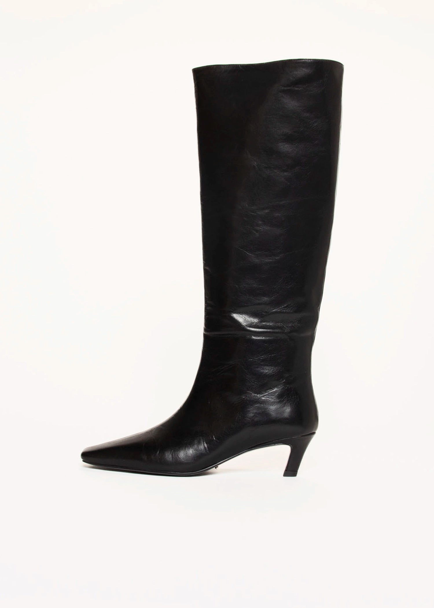swatch_Black Leather evysa tall boot shoes