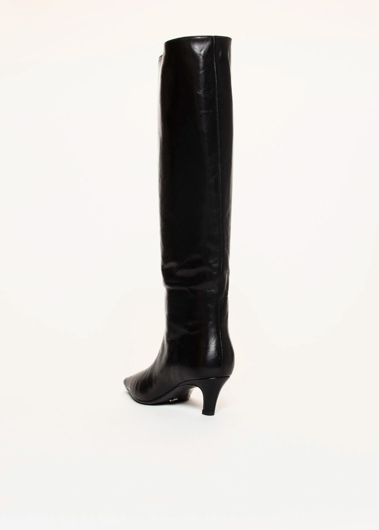swatch_Black Leather evysa tall boot shoes