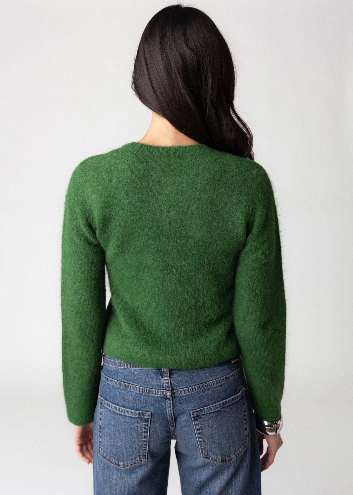 swatch_Vivid Moss pistola yara alpaca shrunken cardigan