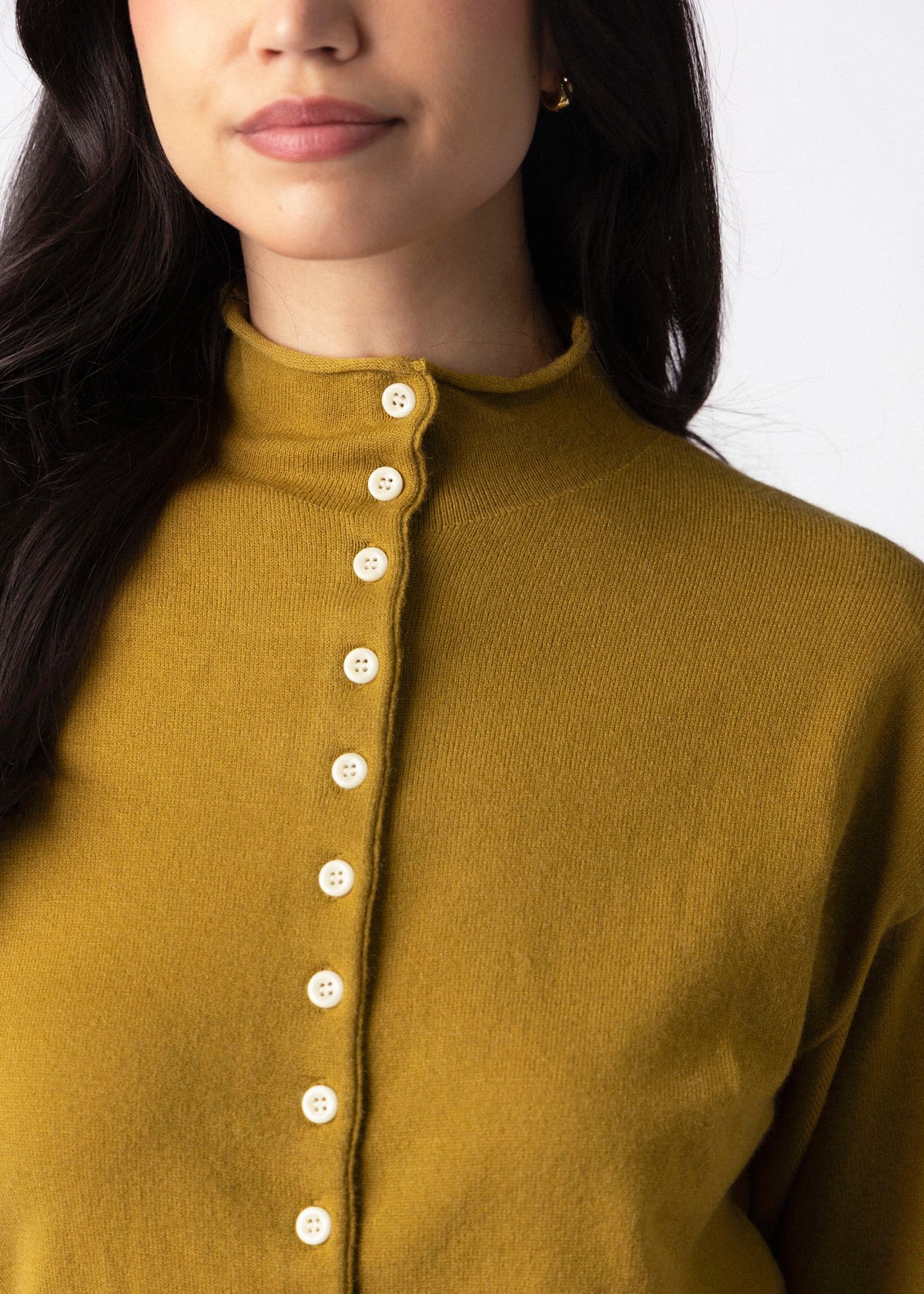 swatch_Chartruese mod ref brooks high neck cardigan